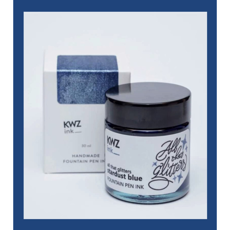 KWZ Stardust Blue All that Glitters Fountain Pen Ink