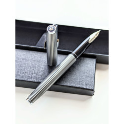 70's Pilot Custom Black Stripe 18K F nib Fountain Pen