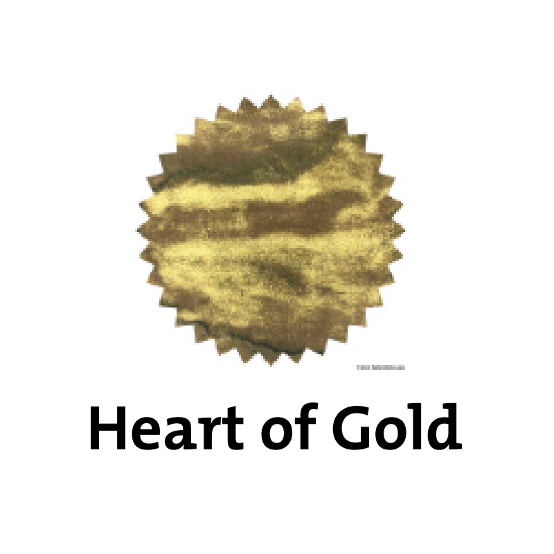 Robert Oster Heart of Gold Shake'N'Shimmy™ Fountain Pen Ink