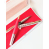 70's Platinum Flower Bunch 14K Gold Fine Nib Pocket Fountain Pen Set